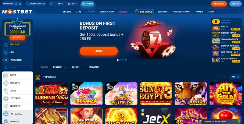 Kolekcja gier wideo MostBet