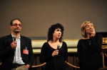 Director Jennifer Fox with festival programmer and translator at the Q & A after the screening of MY REINCARNATION